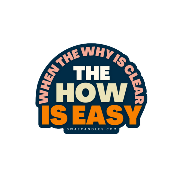"When the Why is clear" Sticker