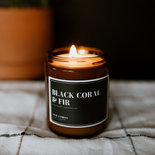 Black Coral & Fir Candle